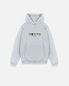 ART OF Football x Norwich Embroidered Classics Grey Hoodie | AOF NCFC