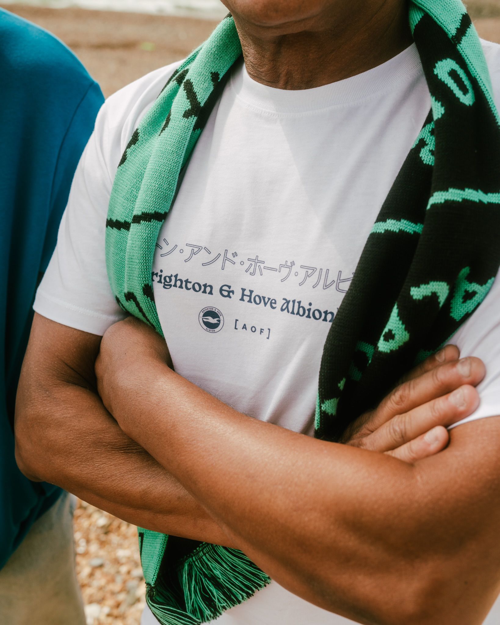 ART OF x Brighton Kaoru Mitoma | BHAFC White Graphic Football T-shirt