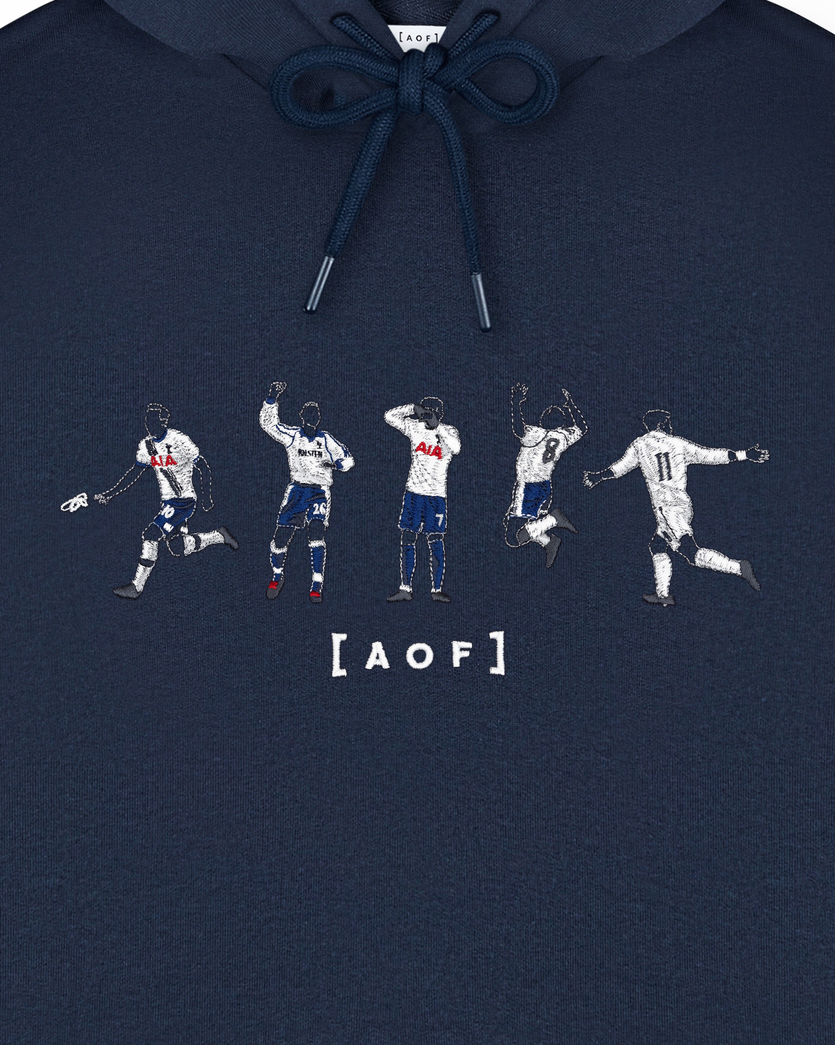 ART OF x THFC Embroidered Icons Navy Hoodie | Spurs Football Sweat