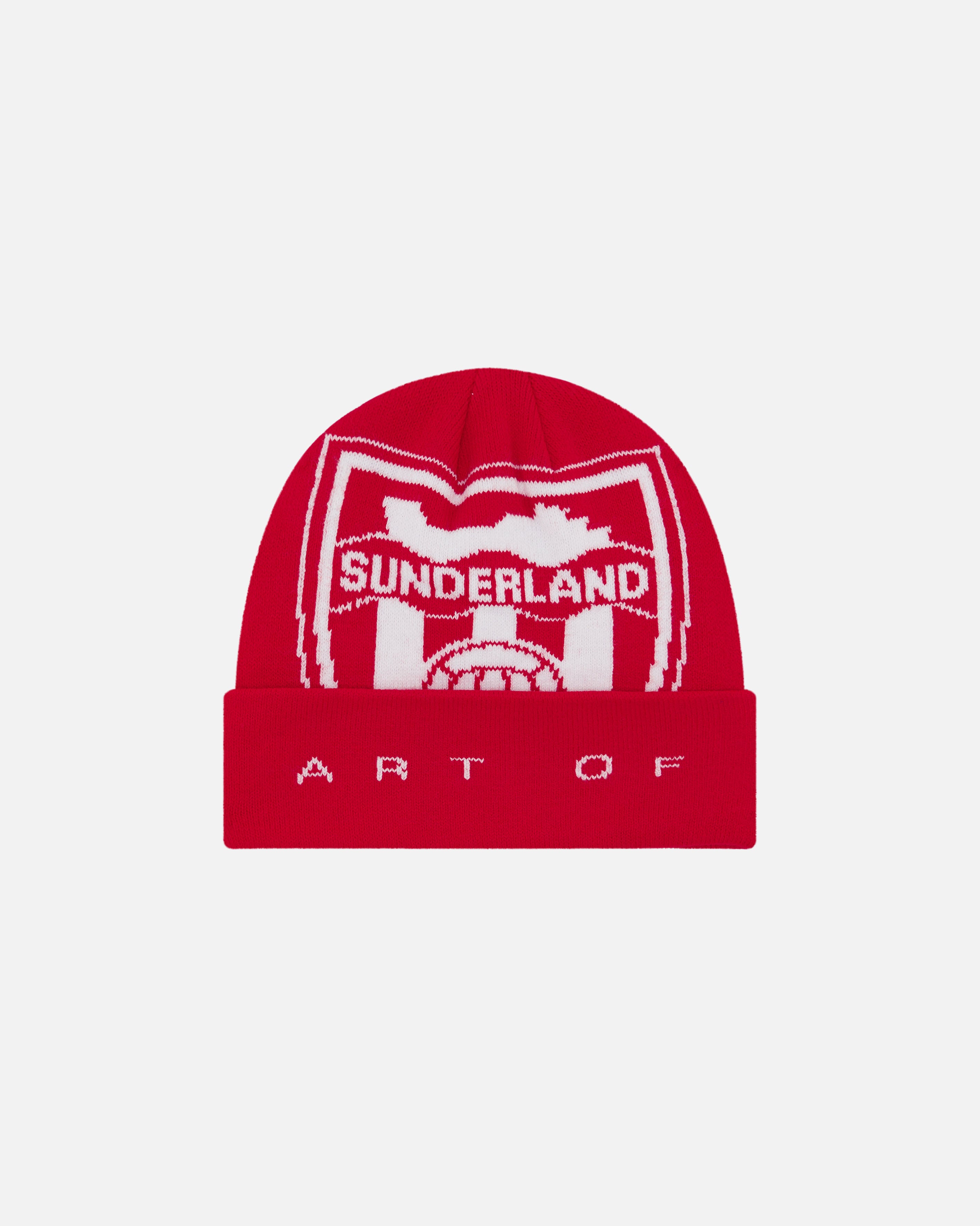 ART OF x Sunderland Heritage Beanie | Red Knitted Football Accessories
