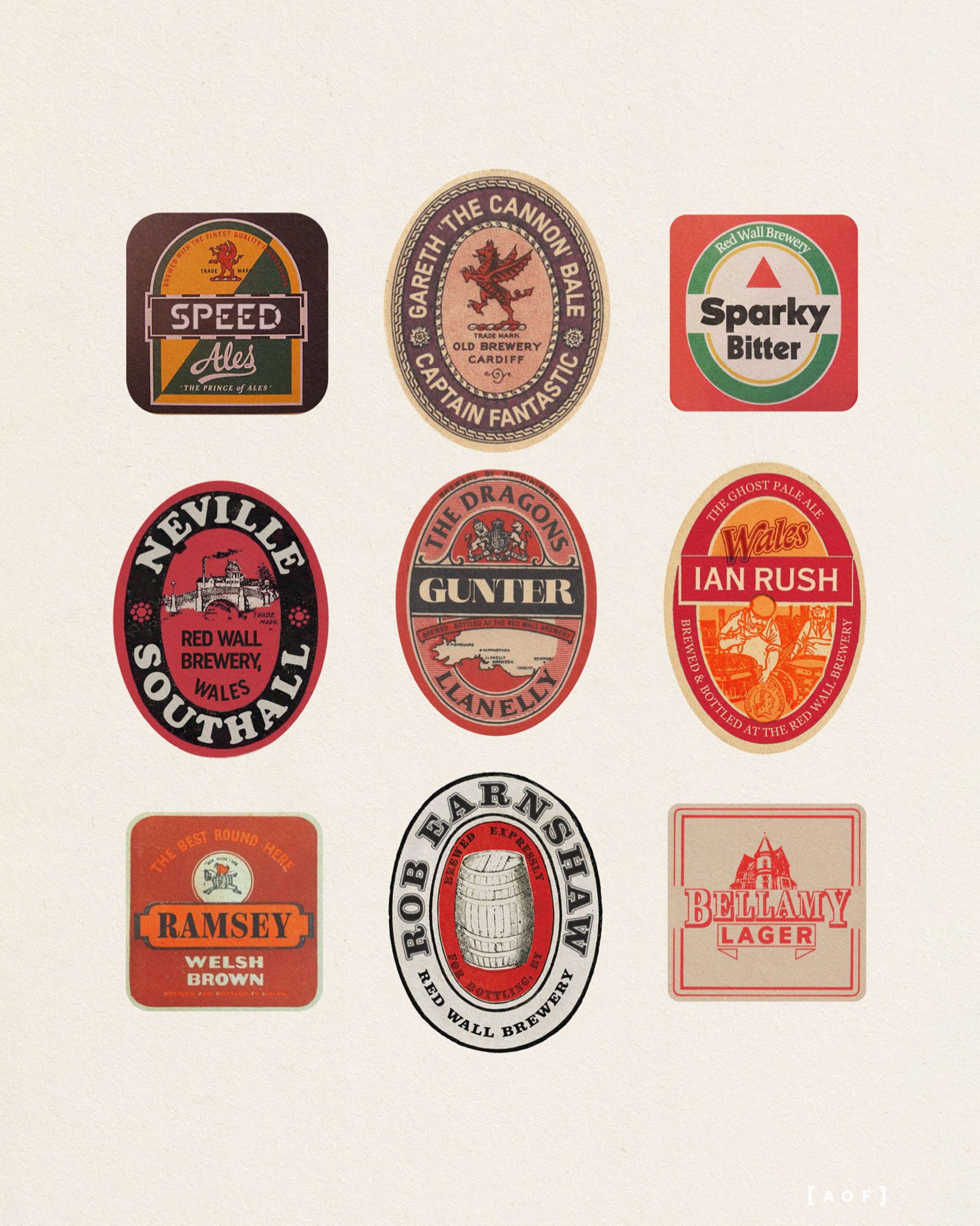 ART OF Red Wall Brewery Framed Print | Wales Football Wall Art