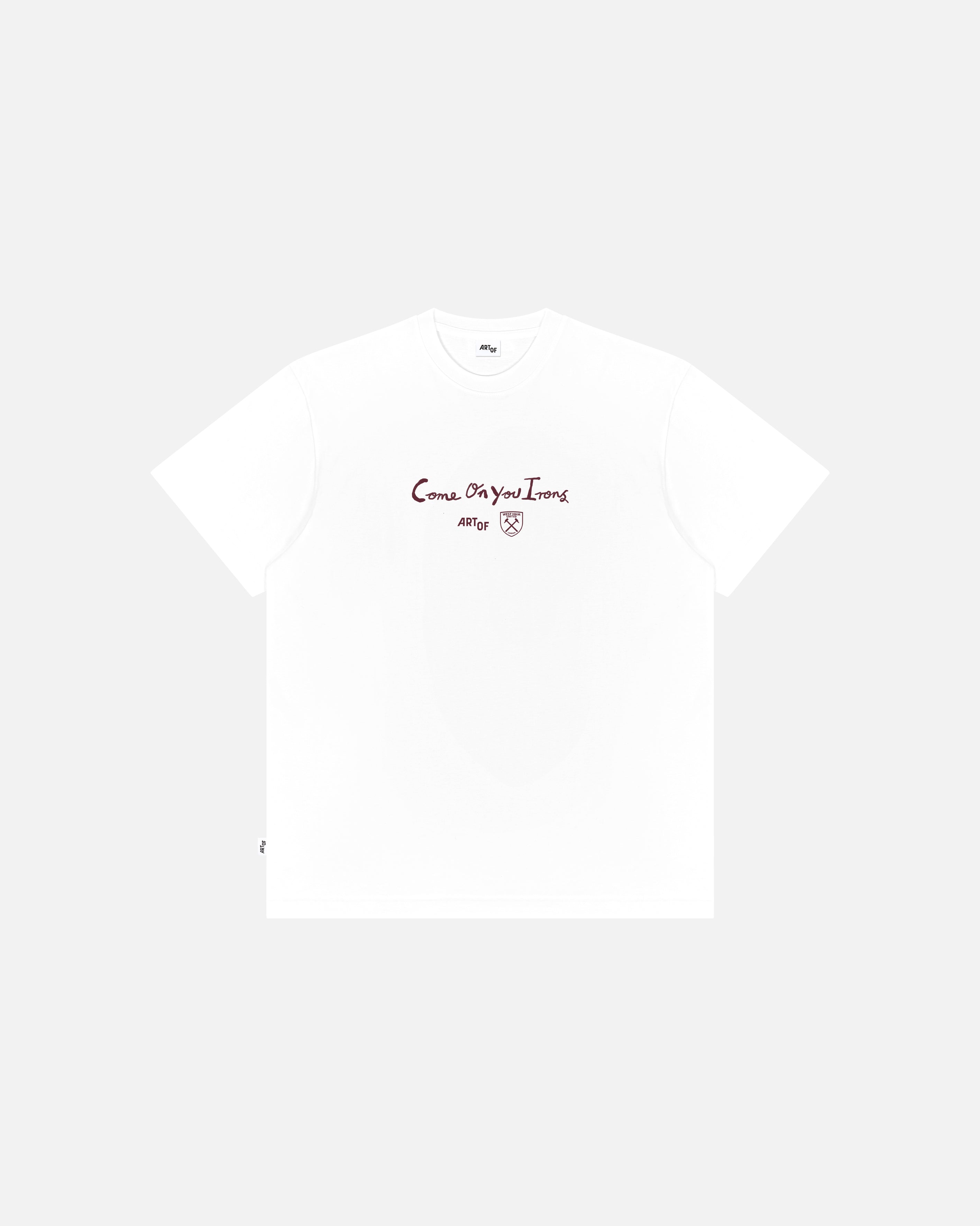 ART OF x West Ham 12th Man Tee | WHUFC White Graphic Football T-shirt