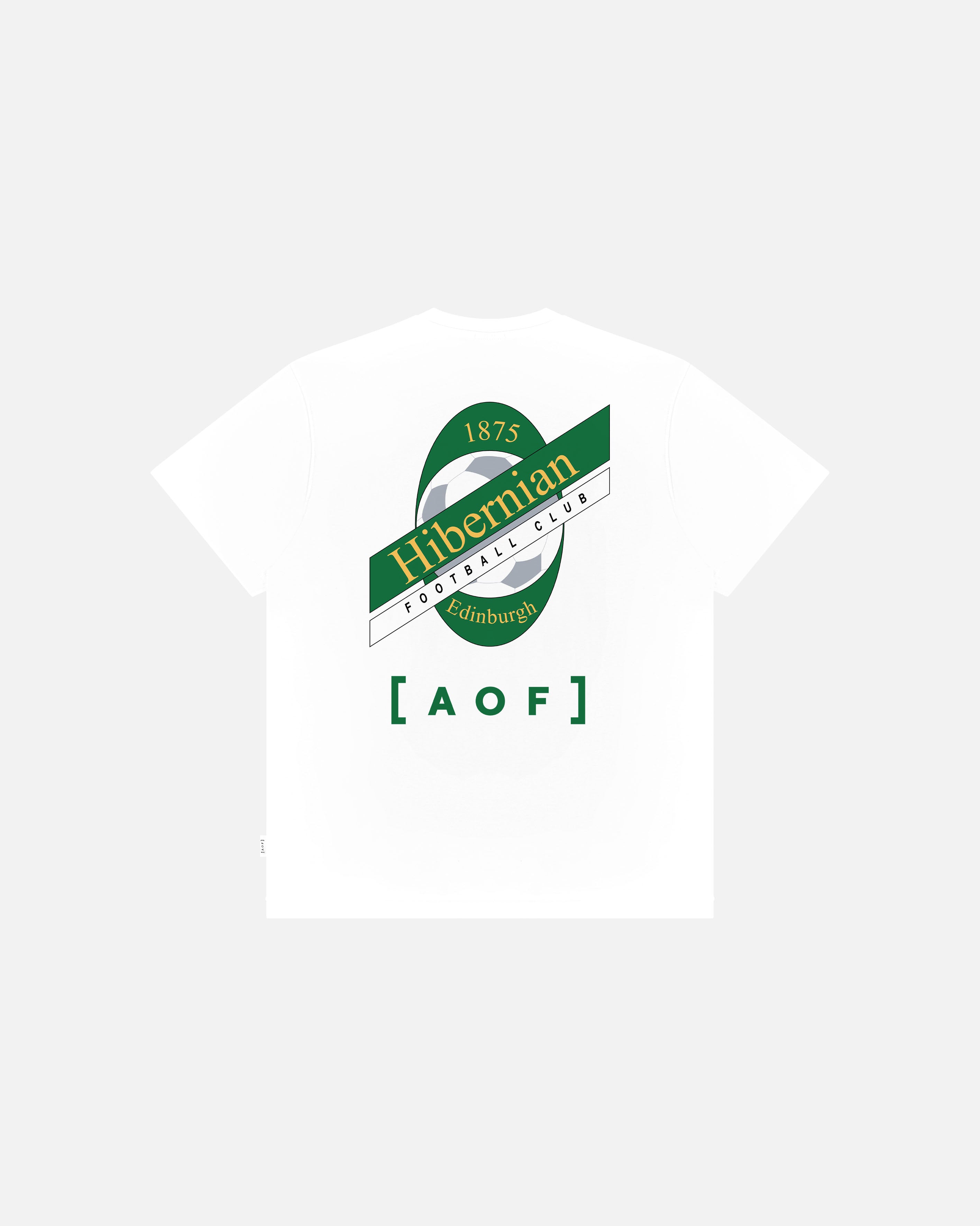 ART OF x Hibernian Crest Tee | HFC White Graphic Football T-shirt