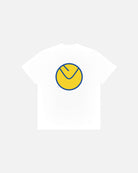 ART OF x Leeds United Smiley Tee | LUFC White Graphic Football T-shirt