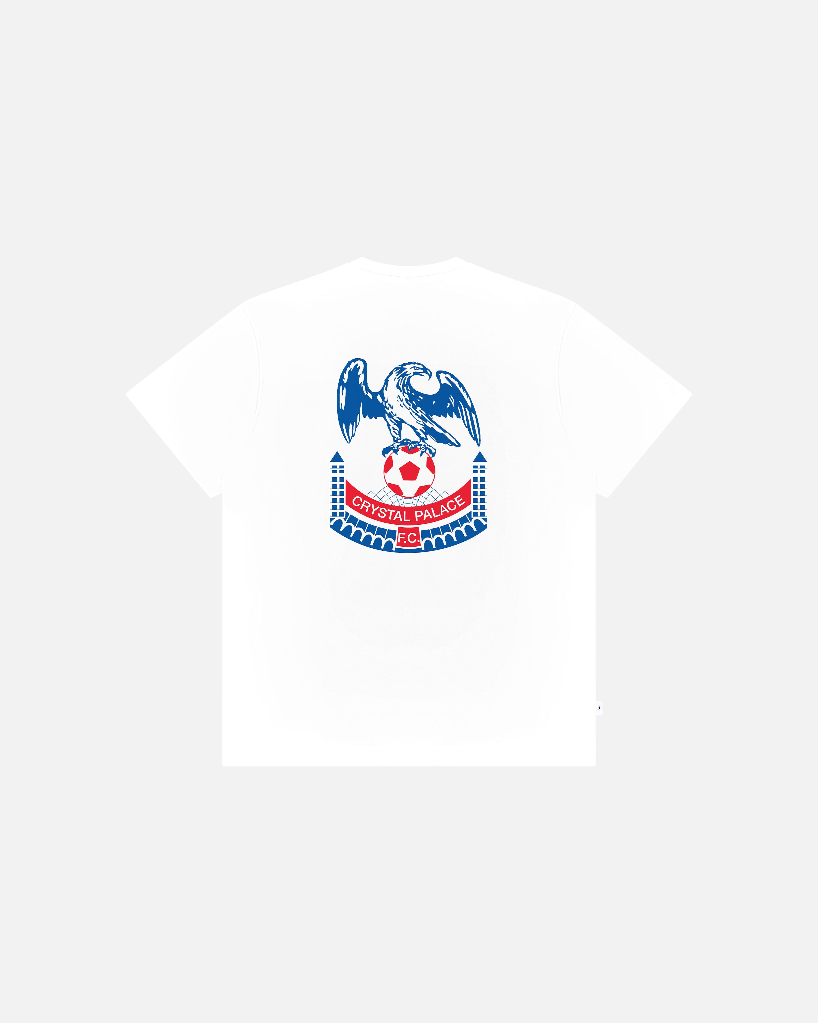 ART OF Crystal Palace 90s Crest | CPFC White Graphic Football T-shirt
