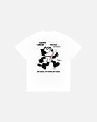 ART OF Felix the Big Cat Tee | England White Graphic Football T-shirt