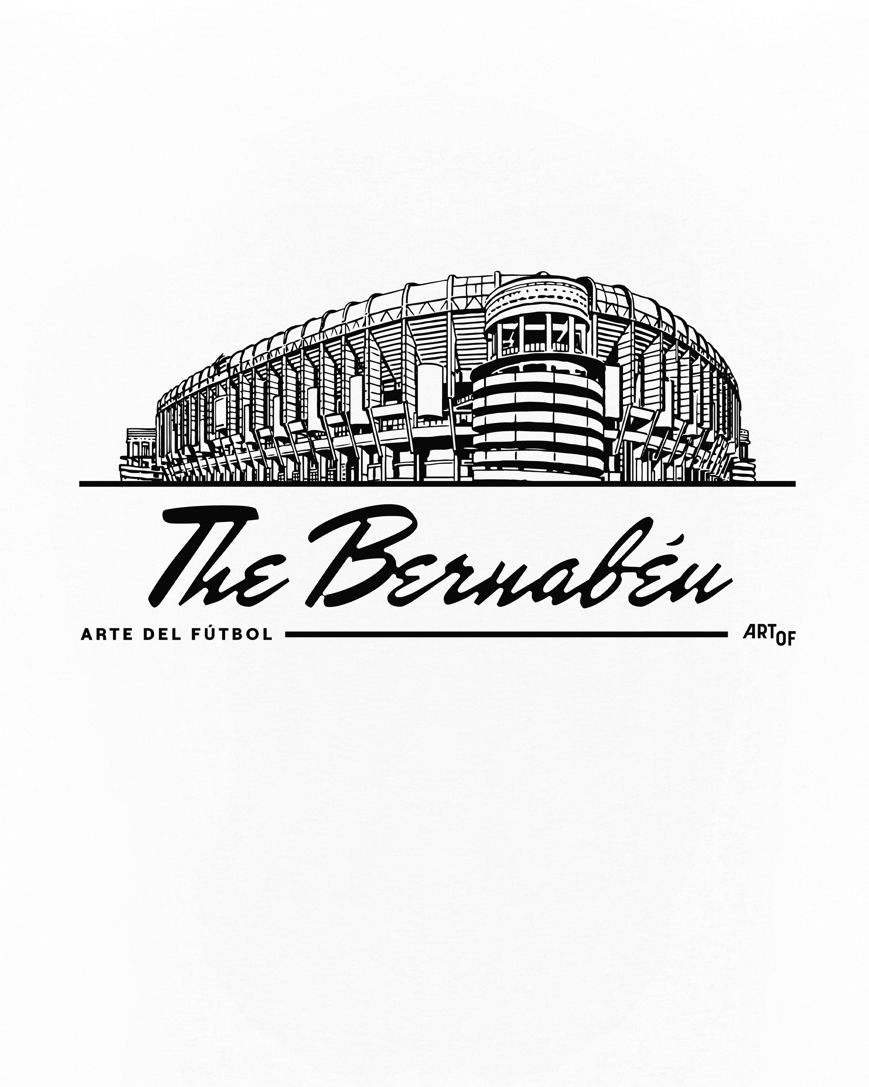 ART OF The Bernabéu Tee | RMCF White Graphic Football T-shirt