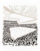 ART OF Toon 12th Man Tee | NUFC White Graphic Football T-shirt