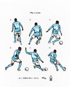 ART OF x Forest Trademark CHO Tee - Blue | NFFC White Football T-shirt