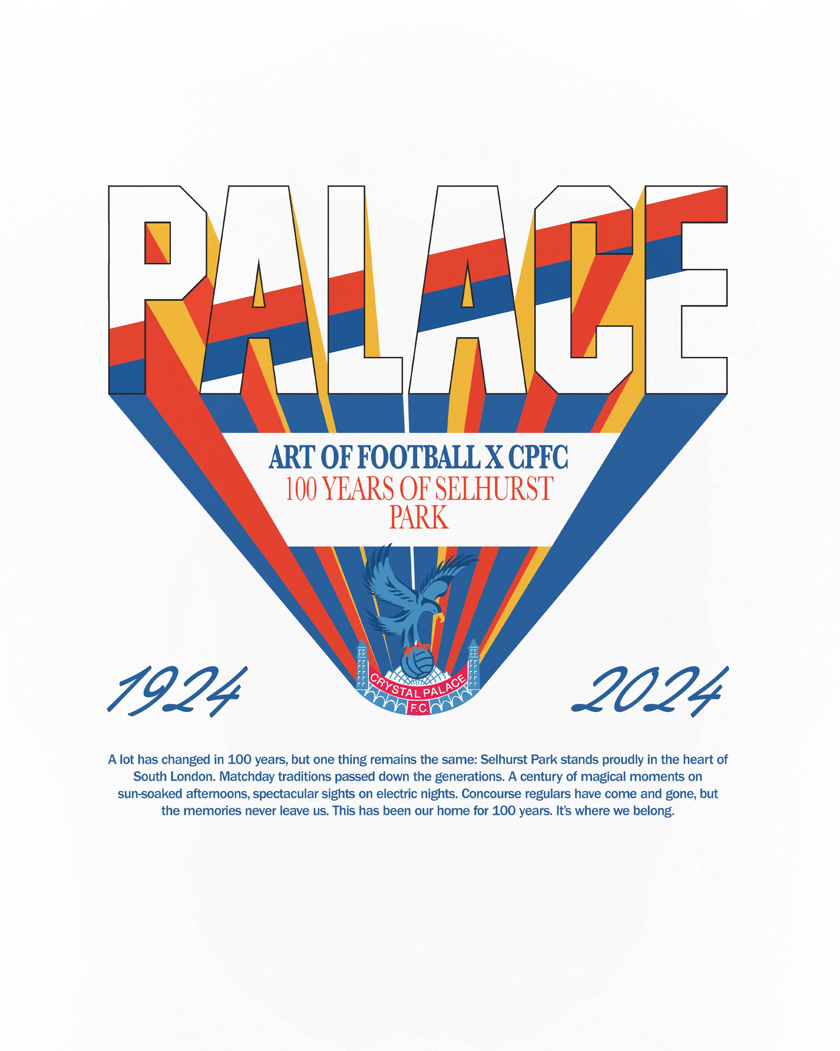 ART OF x Crystal Palace Selhurst Park Anniversary | Football T-shirt