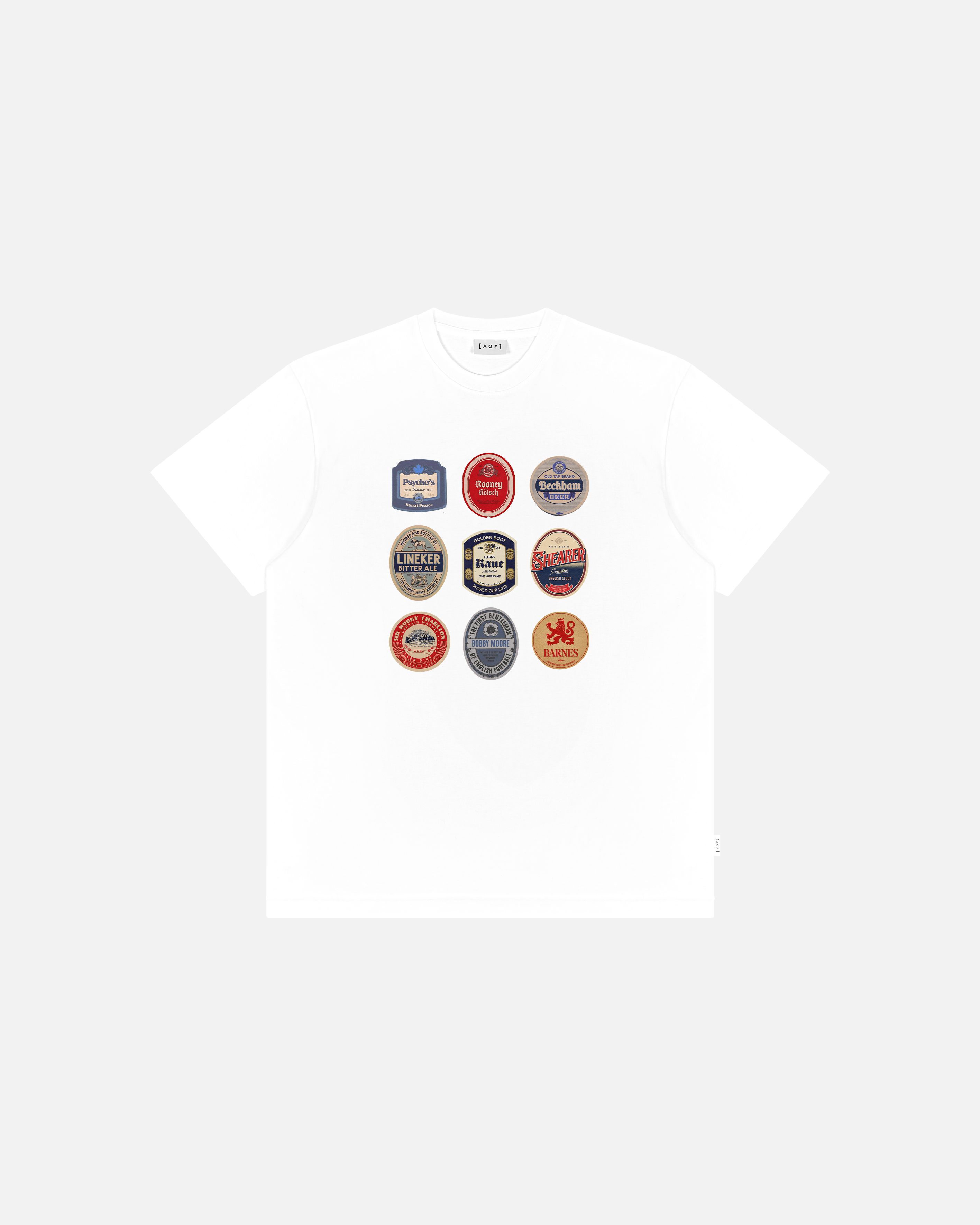 ART OF God Save Our Brewery Tee | England White Football T-shirt