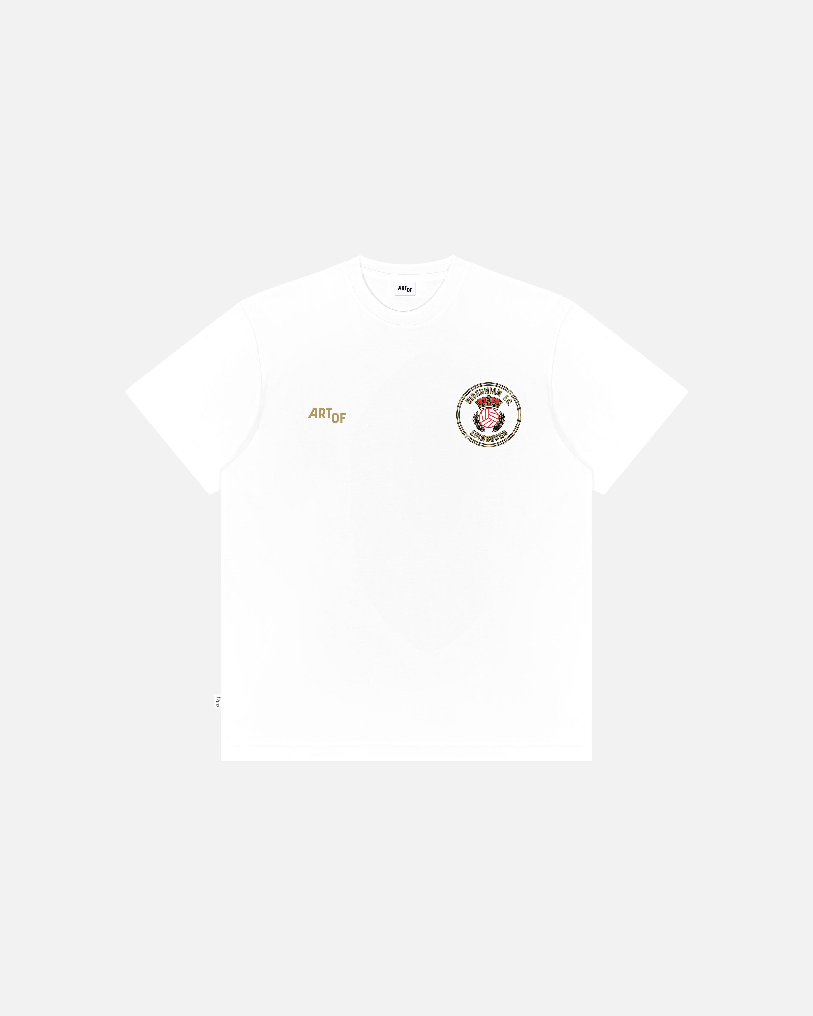 ART OF x Hibernian Vintage Tee | HFC White Graphic Football T-shirt