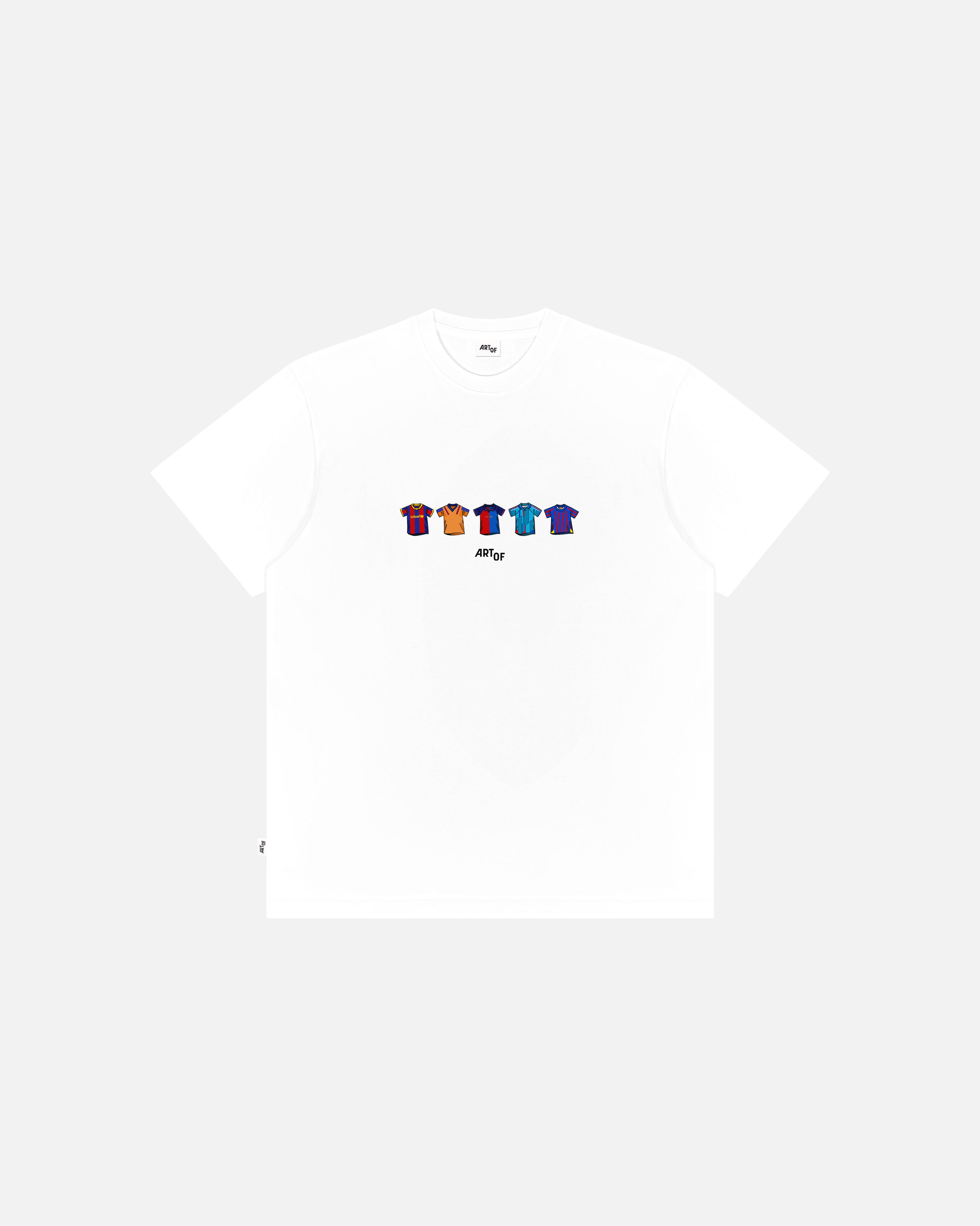 ART OF Barcelona Classics Tee | White Graphic Spanish Football T-shirt