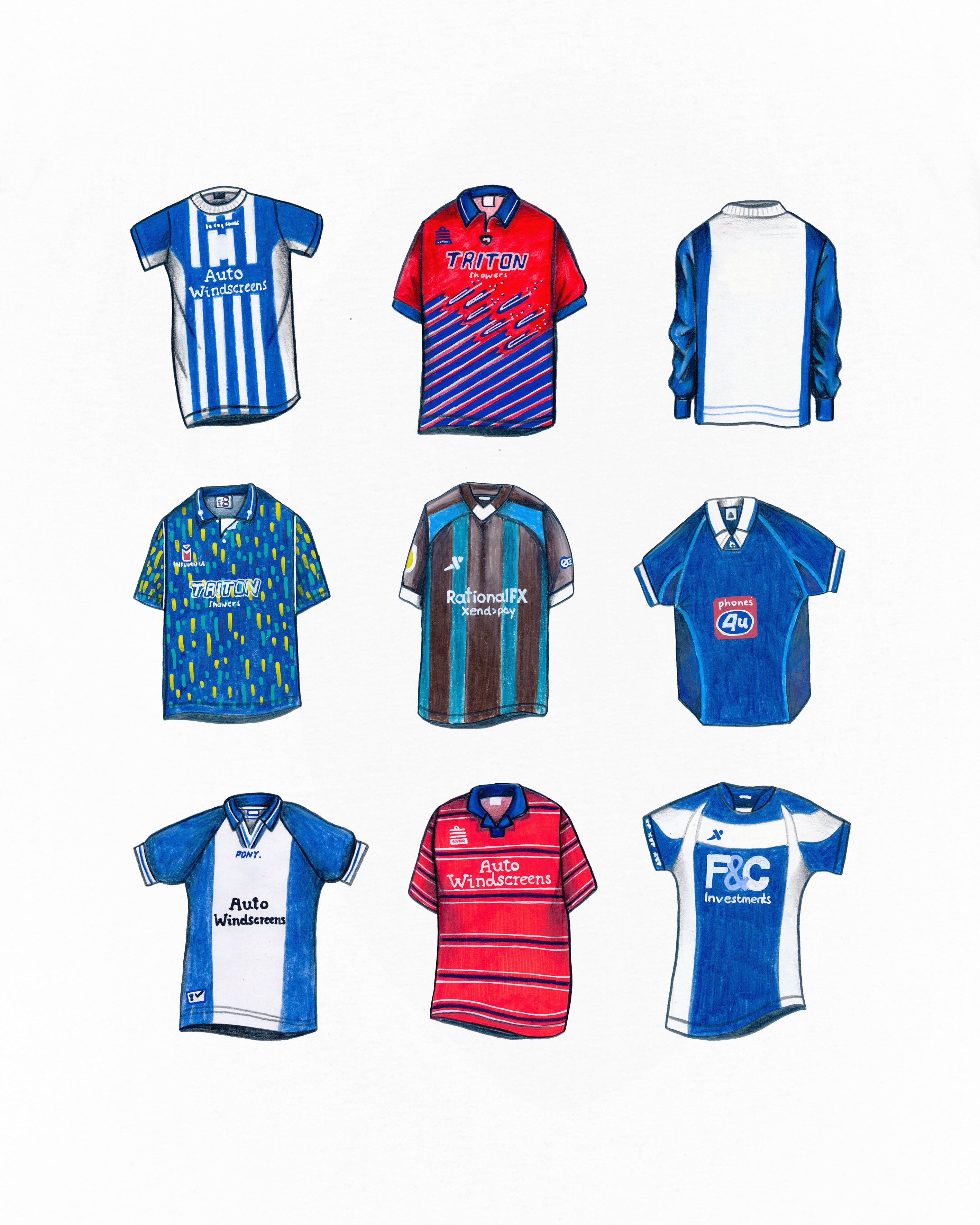 ART OF Birmingham Classics Tee | BCFC White Graphic Football T-shirt
