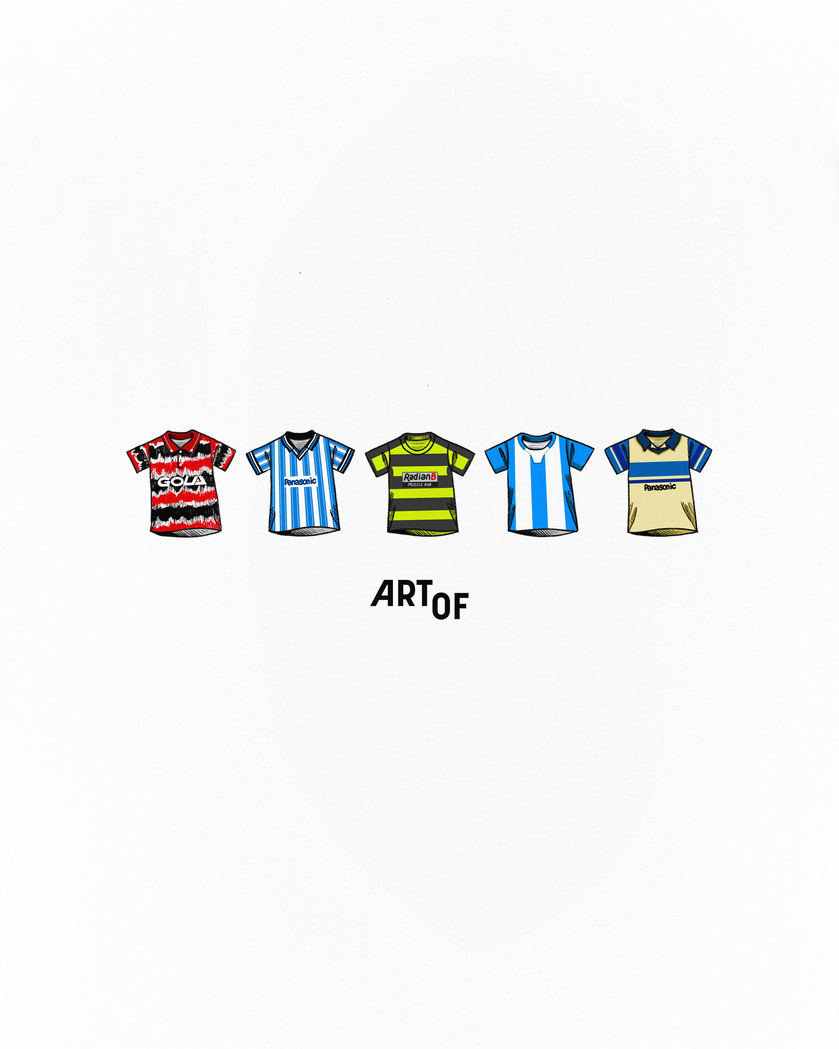 ART OF Huddersfield Classics Tee | HTFC White Graphic Football T-shirt