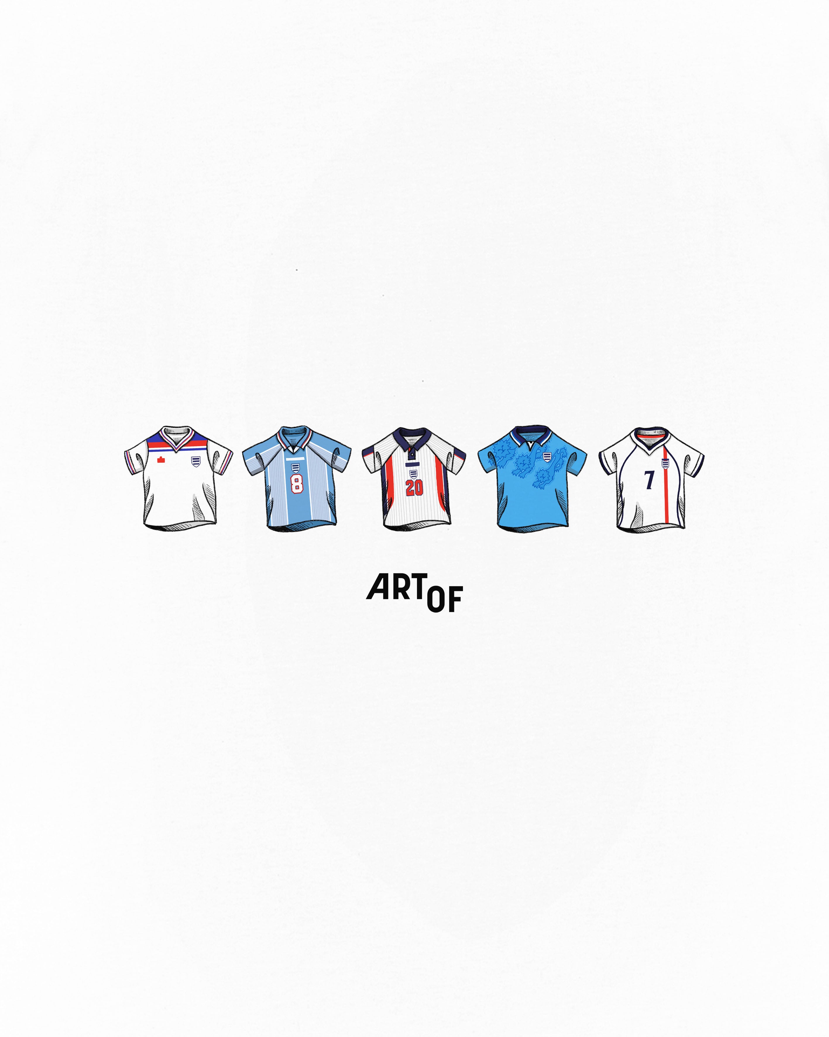 ART OF God Save The Classics Tee | White Graphic Football T-shirt