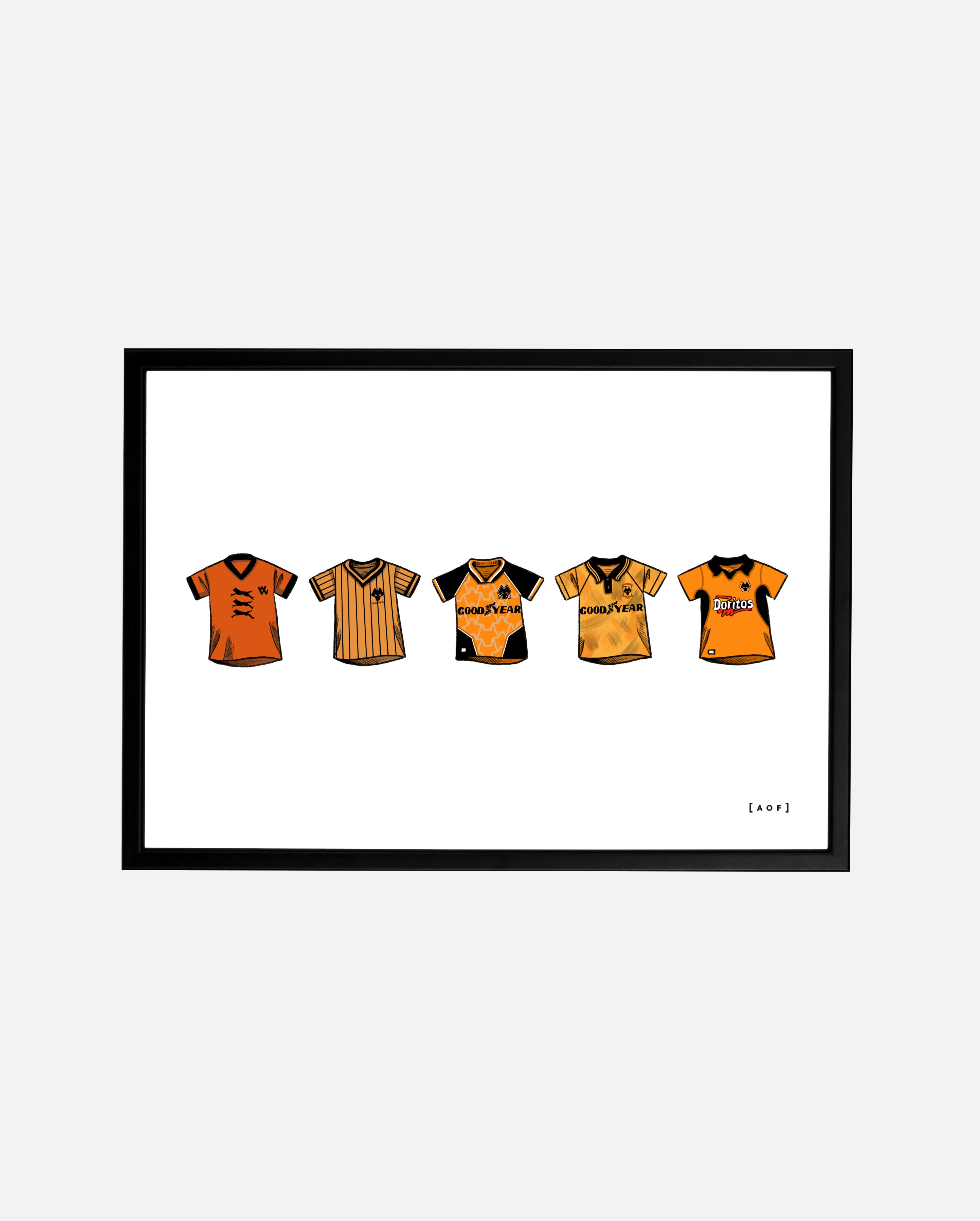 ART OF x Wolves Classics Framed Print | Football Wall Art