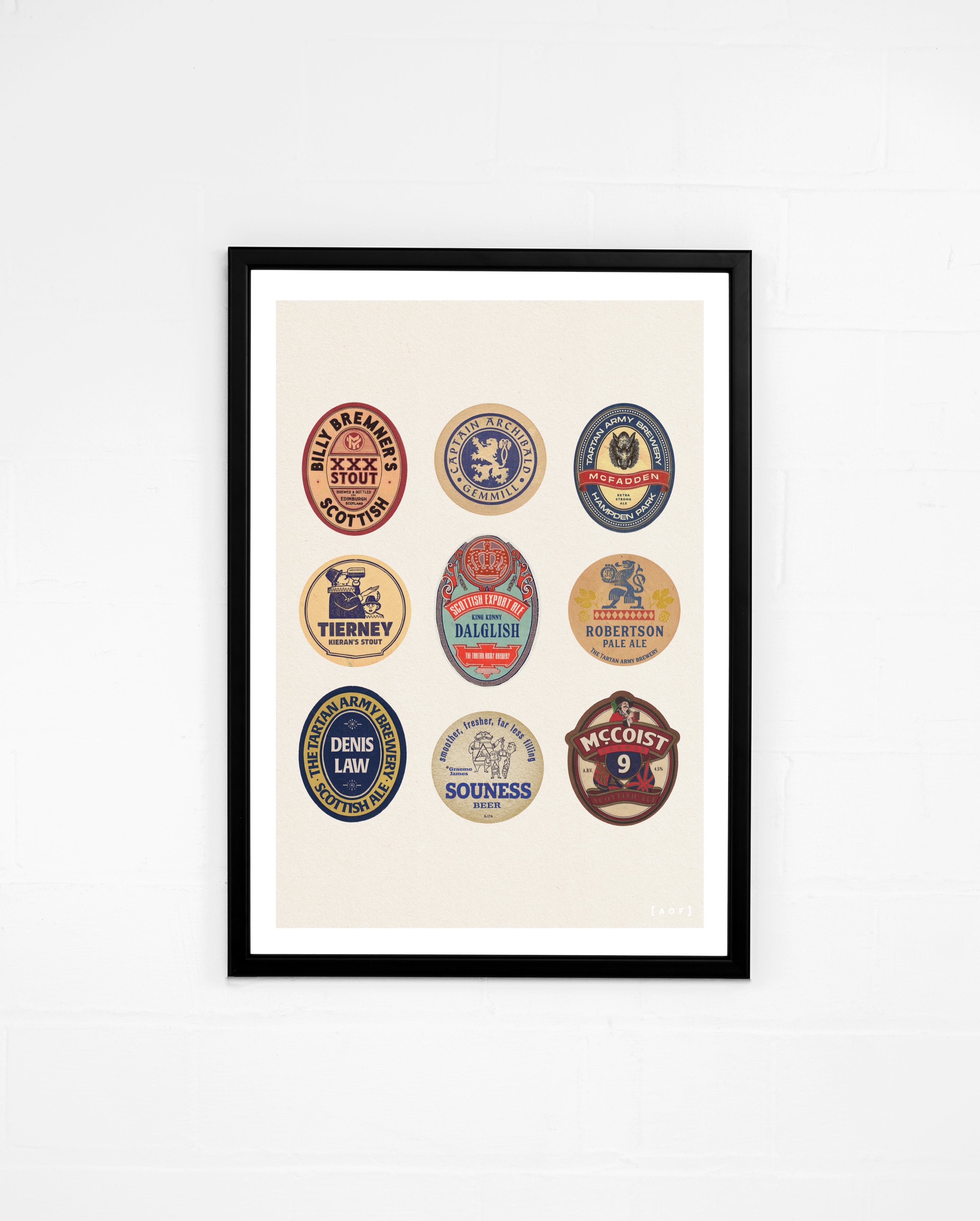 ART OF Tartan Army Brewery Framed Print | Scotland Football Wall Art