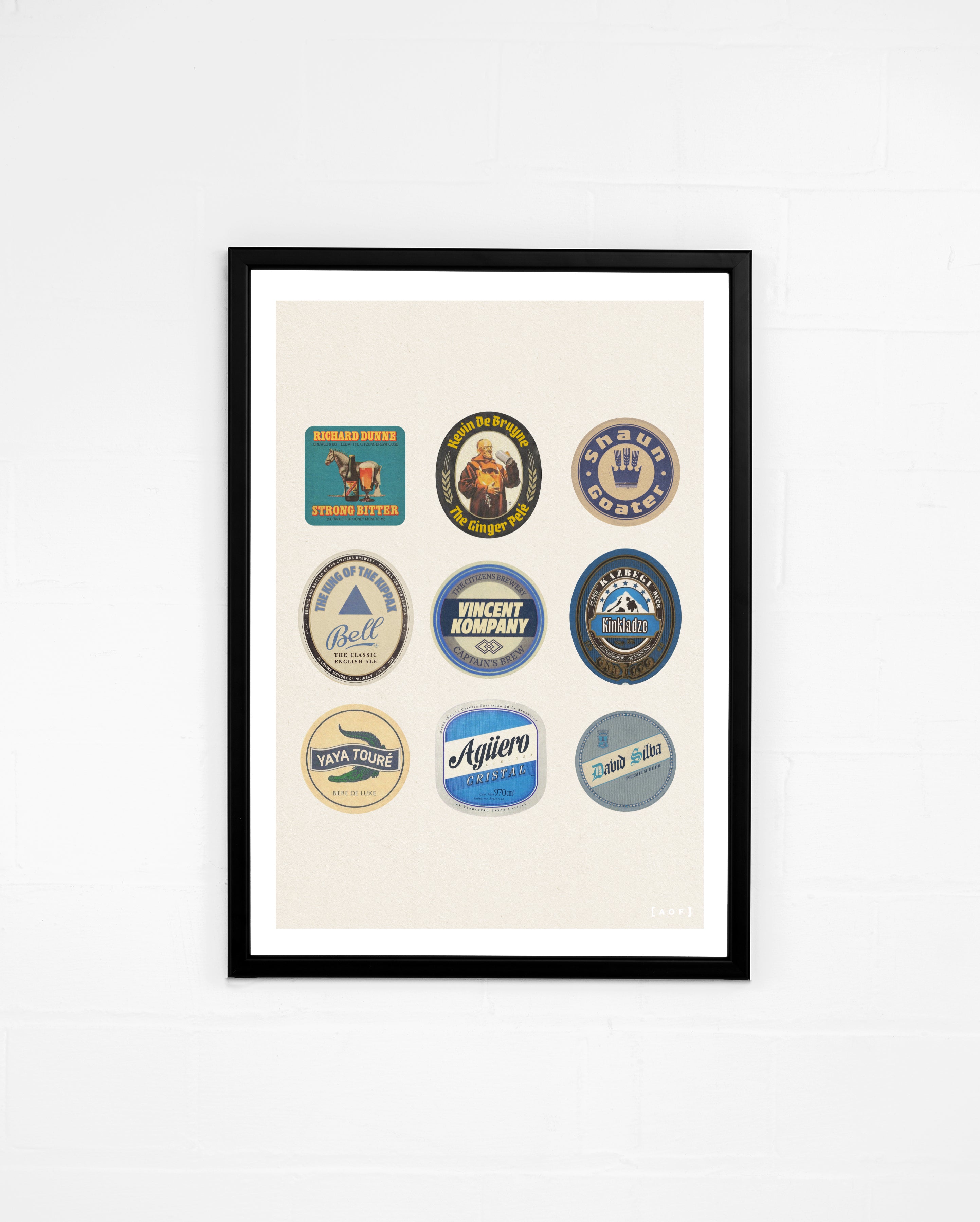 ART OF The Citizens Brewery Framed Print | MCFC Football Wall Art
