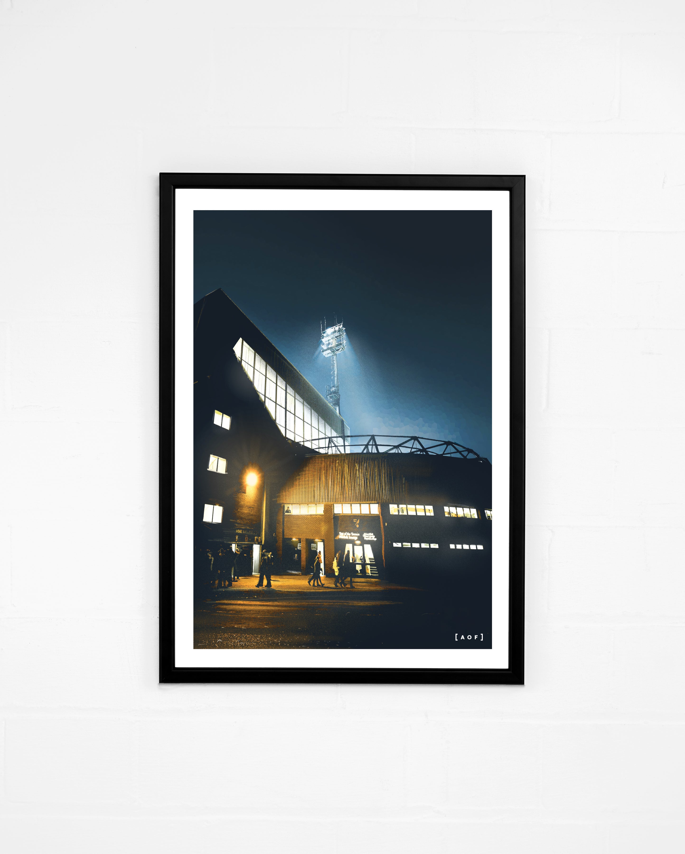 ART OF Norwich Carrow Road by Night Framed Print | NCFC Football Art
