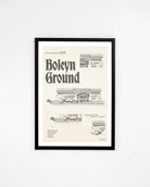 ART OF x West Ham Boleyn Ground Blueprint Print | WHUFC Football Art