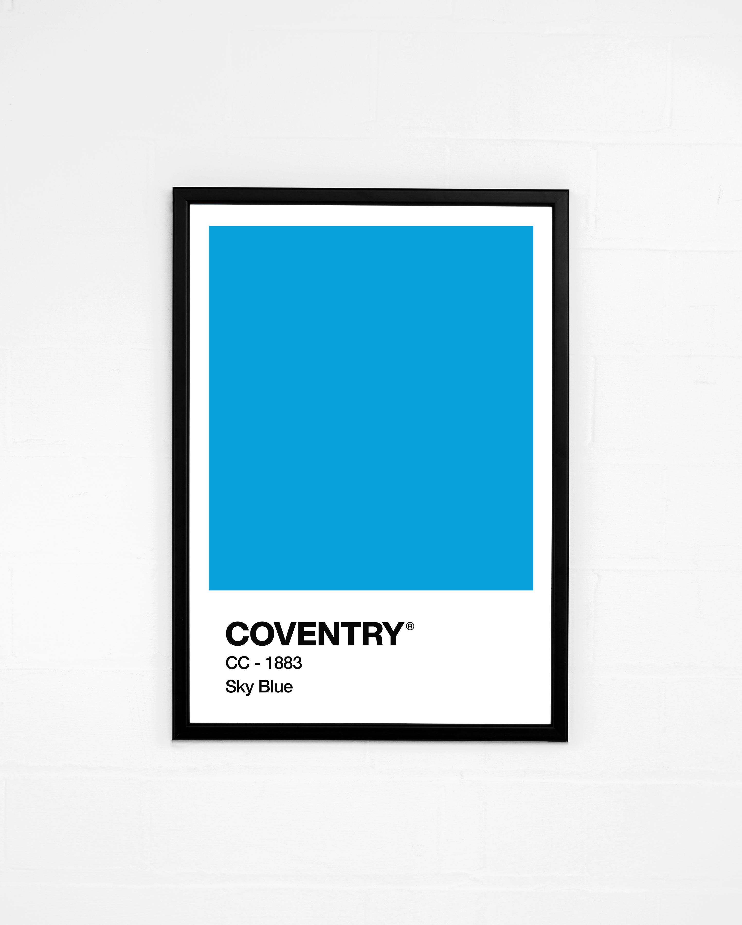 ART OF Coventry Sky Blue Framed Print | Football Wall Art